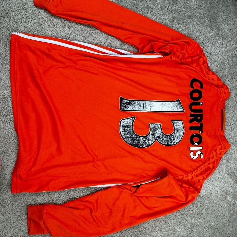 Adidas Chelsea FC 2016-17 Courtois 13‎ Goalkeeper Jersey Orange XL Long Sleeve